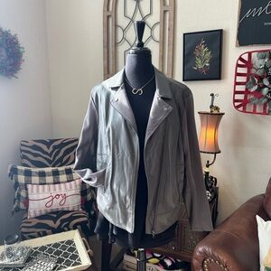 Torrid Leather Look Charcoal Jacket